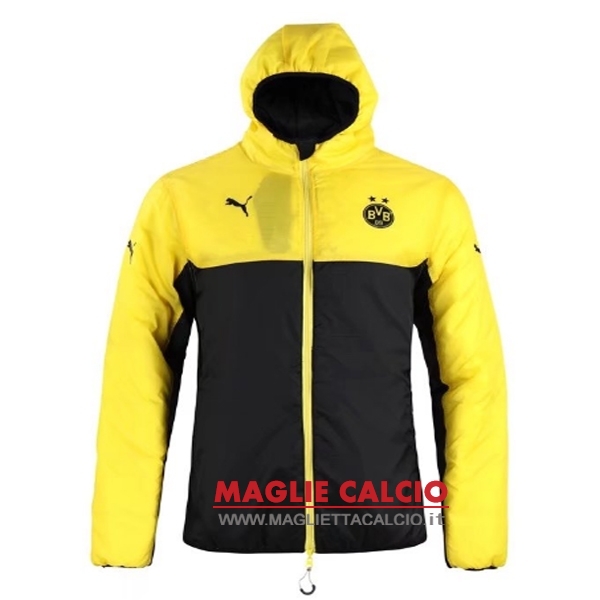 borussia dortmund giallo nero nuova giù giacca felpa cappuccio 2017-2018